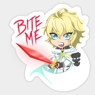 Mika Hyakuya - Bite Me Sticker